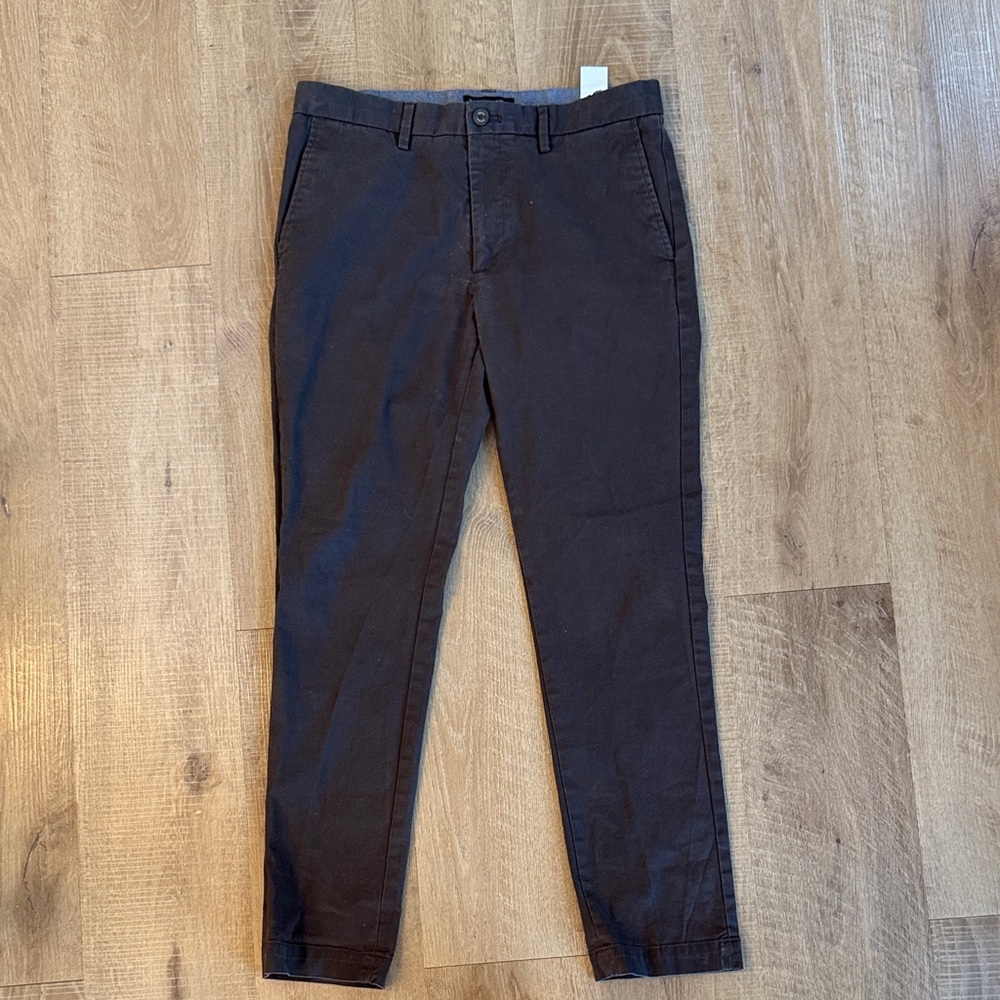 Banana Republic Fulton Skinny Chino Grey 32x32 Stretch Pants
